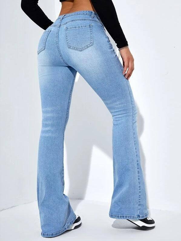 Women's Fashion Casual High Waist Slim-fit Stretch Trousers-2