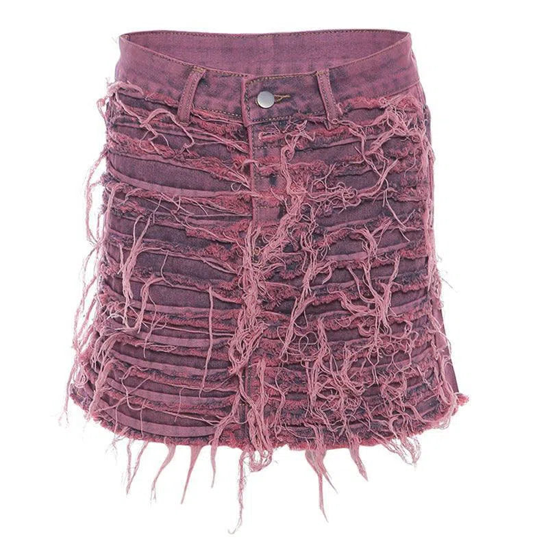 Women's Fashion Street Hip-wrapped Edging-Purple-12