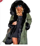 Women's fur collar coat-10