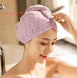 Women's Hair Dryer Cap, Absorbent Dry Hair Towel-5pcsLightpurple65-14