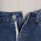 Women's Irregular Washed Denim Skirt-7