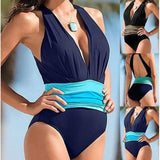 Women's Swimming Bikini One Piece Swimsuit-1