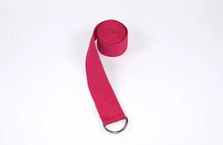 Yoga rope stretch with cotton yoga tension band-Red-9